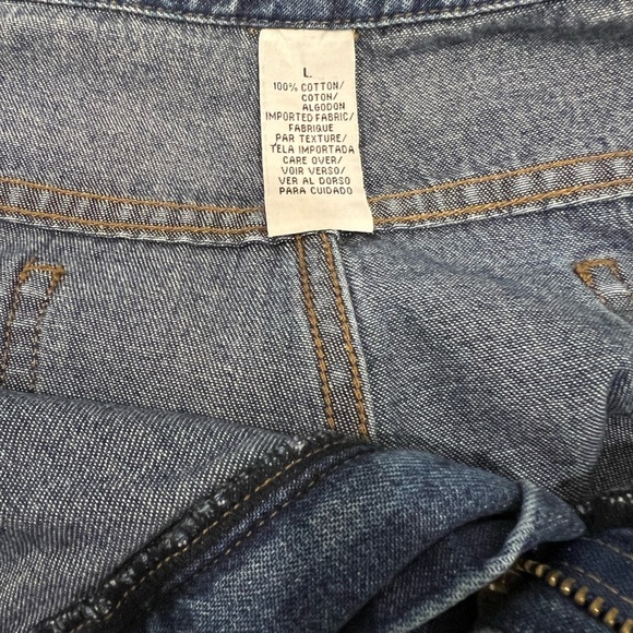 Anne Klein drawstring denim wide-leg jeans - Picture 3 of 8